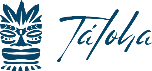 Tiki icon with "Taloha" word horizontally