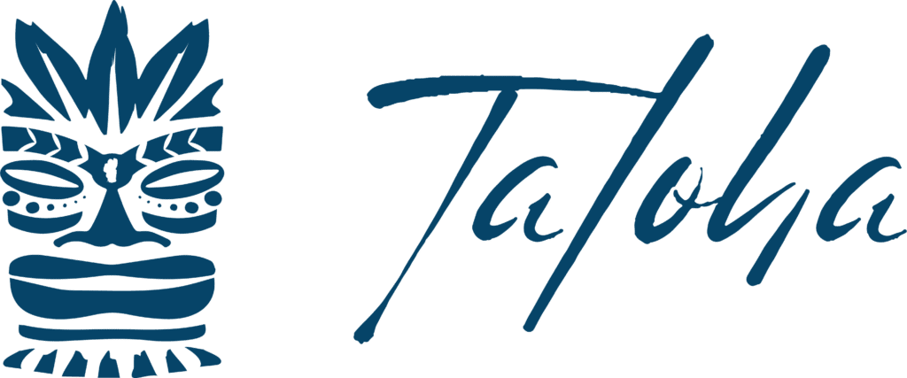taloha horizontal navy logo