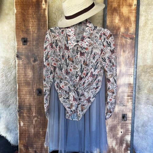 Desert Spirit Western Button